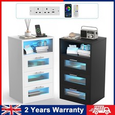 LED Bedside Table With