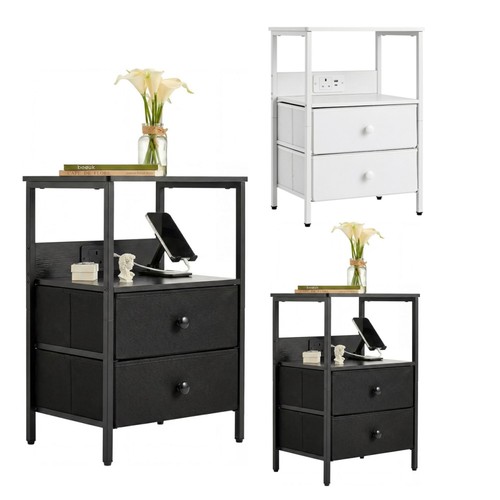 Bedside table with - bedside,