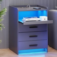 Bedside Table with Charging