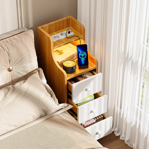 Slim bedside table narrow - table,