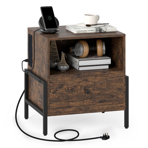 Tier nightstand with - 3-tier,