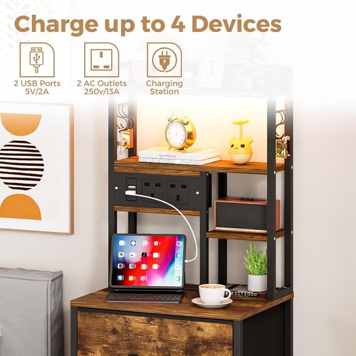 Bedside table nightstands with - table,