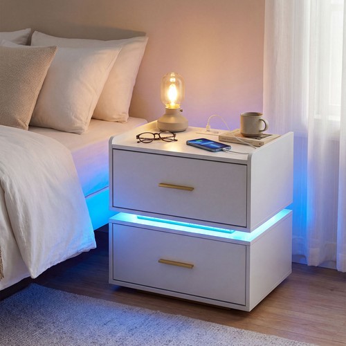 Led bedside table - bedside,
