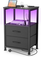 Bedside Table With Charging