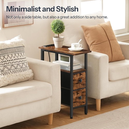 Bedside table with charging - table,