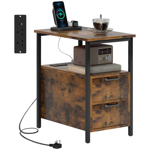 Homcom bedside table - homcom, with