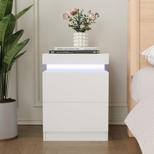 Bedside table with drawers - bedside,