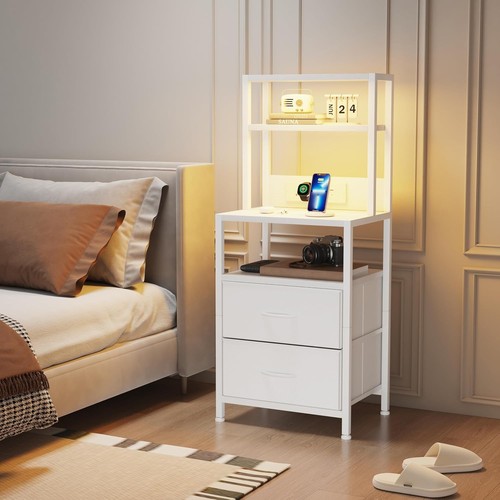 Bedside table with charging - bedside,