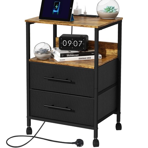 Bedside table nightstand with - bedside,