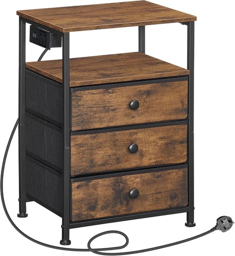 Hoobro bedside table with - table,