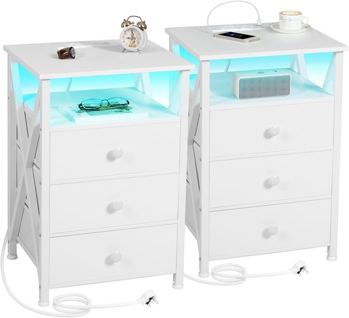Amhancible bedside table set - bedside,
