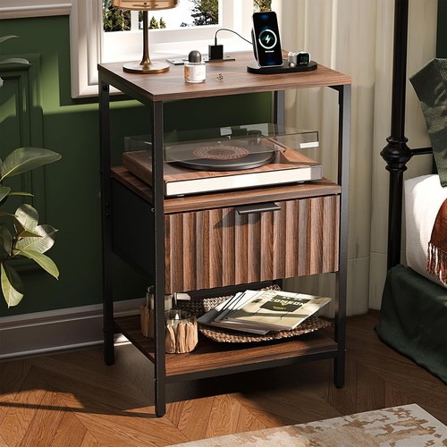 Bedside table with - with, charging