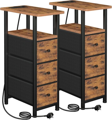 Slim bedside table set 2 - table, of