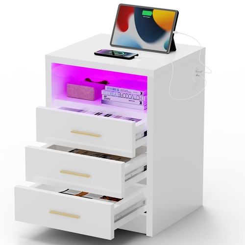 Bedside table rgb led - bedside, tier