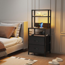 Bedside Table with Charging
