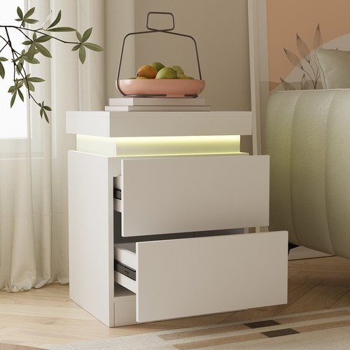 Led bedside table drawers - led,