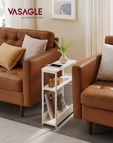 Vasagle tier slim side table - 3-tier,