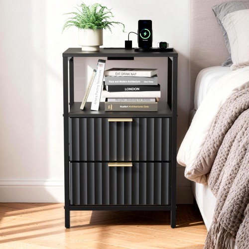 Bedside table drawers - table,