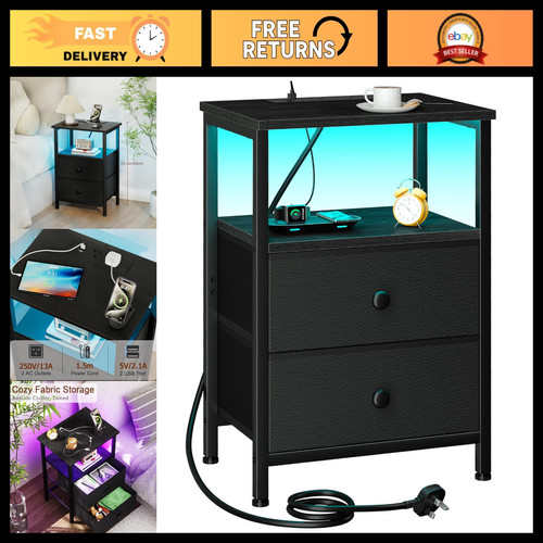 Modern bedside table with - modern,