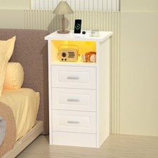 Bedside Table With Charging