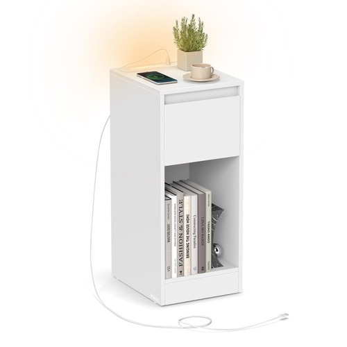 Slim bedside table - slim, with