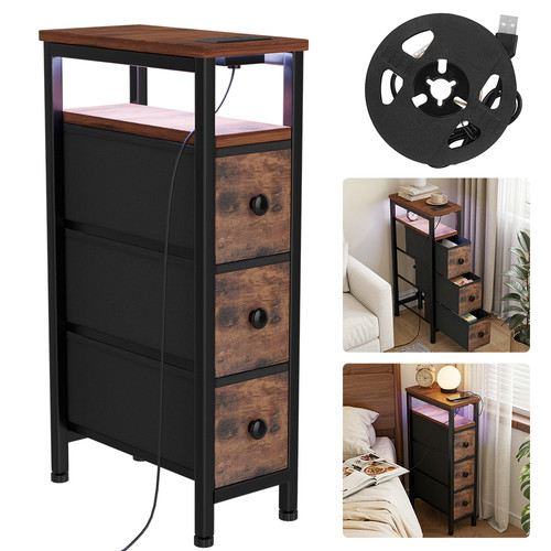 Slim bedside table with - slim,