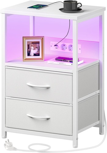 Bedside table with charging - bedside,