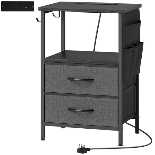 Bedside table with charging - bedside,