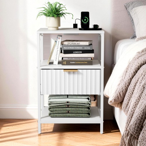 Bedside table drawers storage - bedside,