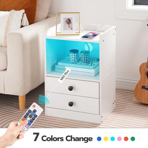 Hoobro bedside table - table, with