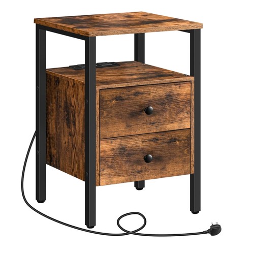 Bedside table with charging - table,