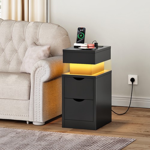 Bedside table charging - table, w/charging