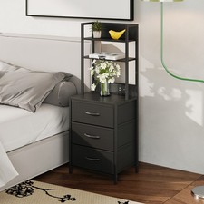 Bedside Table with Charging