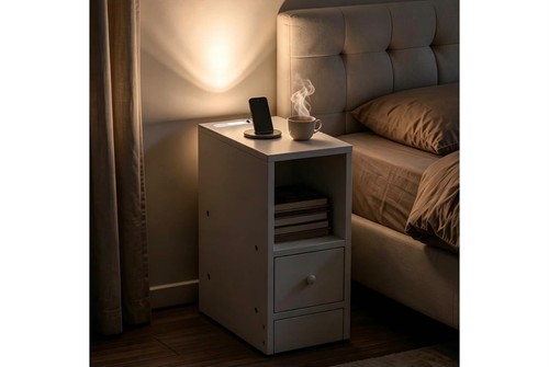 Bedside table with charging - bedside,
