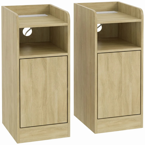 Homcom slim bedside tables - slim,