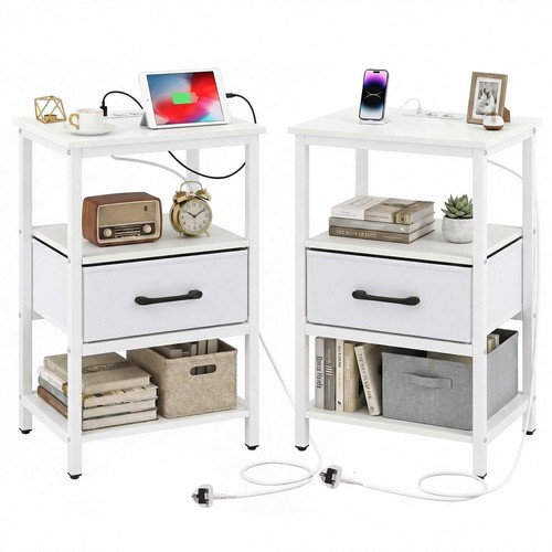 Set nightstand bedside - of,