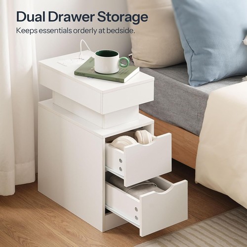 Hoobro bedside table with - table,