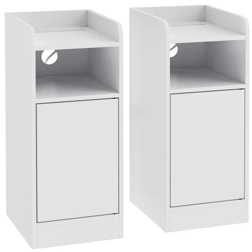 Homcom slim bedside - bedside, set