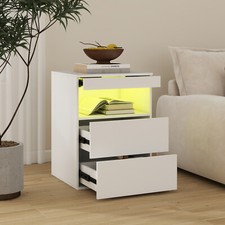 LED Bedside Table 3 Drawers