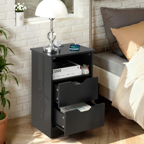 Bedside table drawers - bedside, 2
