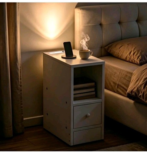 Bedside table with - table, charging