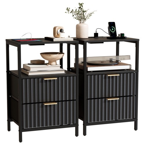 Bedside table with - bedside,