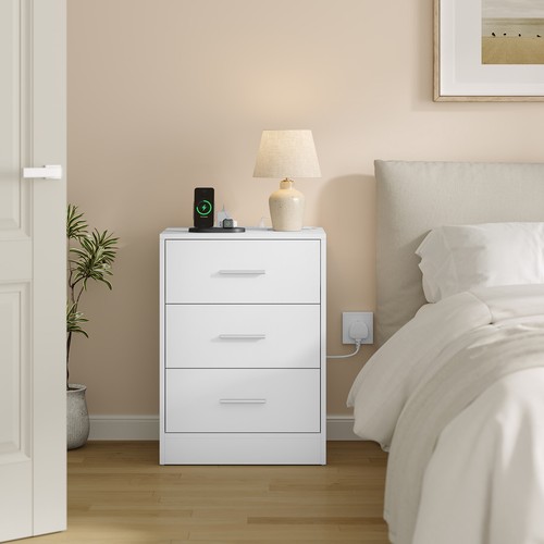 Bedside table cabinets w - 1/2x,
