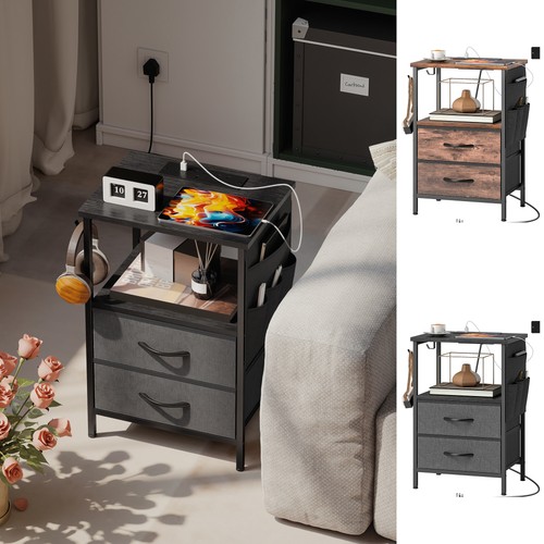 Homcom slim side table with - homcom,