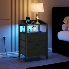 LED Bedside Table With