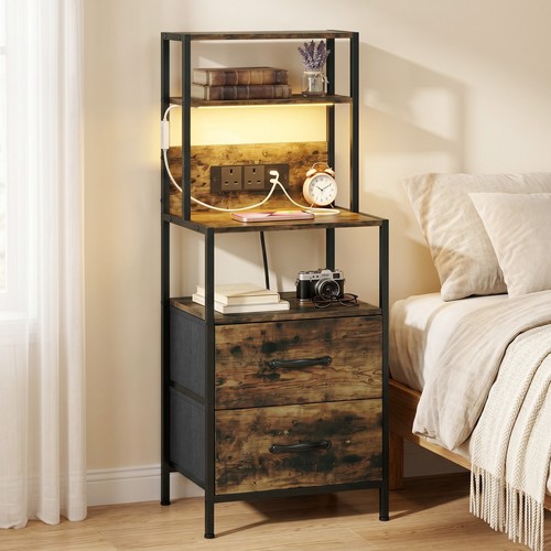 Homcom bedside table with - homcom,
