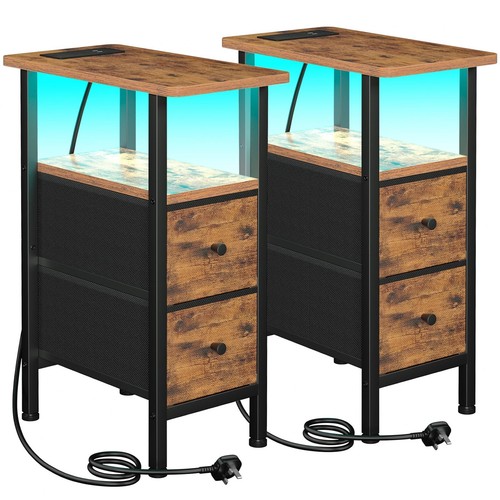 Slim bedside table - table, set