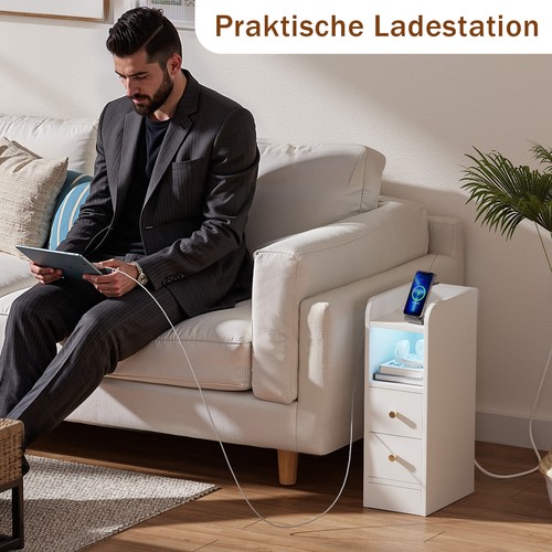 Slim led bedside table - slim,