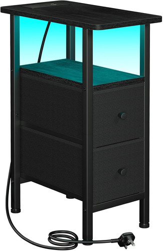 Amhancible slim bedside table - slim,