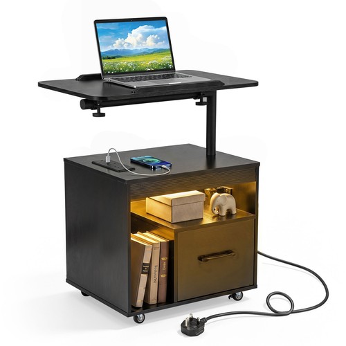 Nightstand with led - nightstand,